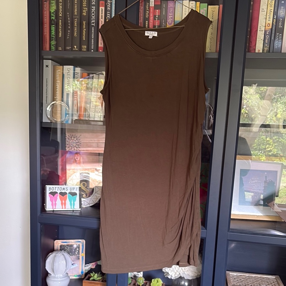 Olive Green Sleeveless Dress
